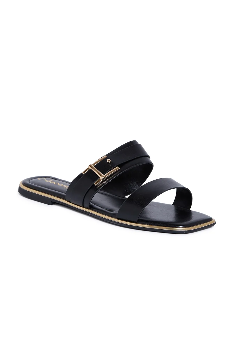 جيومني صنادل جيومني المسطحة للنساء – صنادل صيفية مريحة قابلة للارتداء اليومي، والمشي والسفر